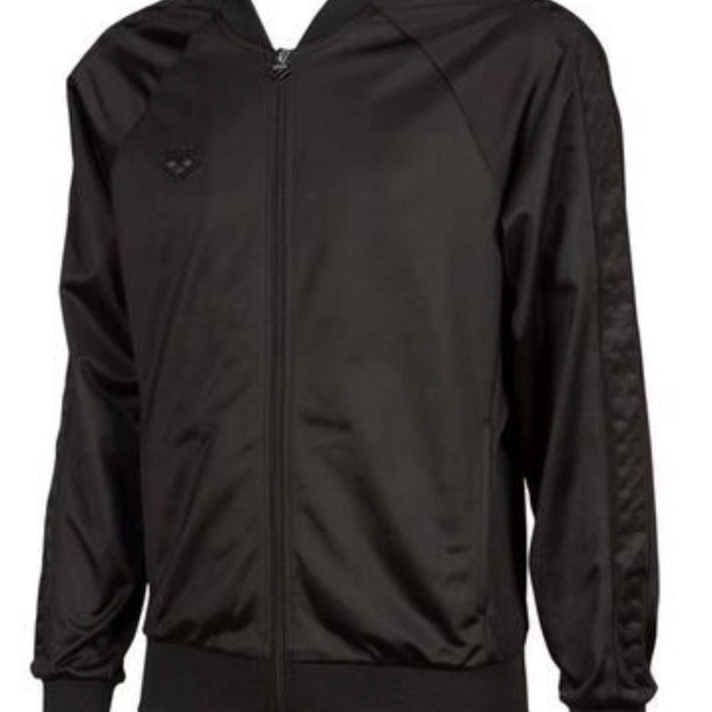 Arena NWT Men's Black Full-Zip Performance Track Jacket - Sporty Zip-Up